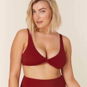 NWT Andie Swim The Amor Top Bikini Top Crimson Red Size XL NEW